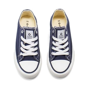 Kids Shoes Victoria Low Top Sneaker Navy Blue Canvas Lace Up Shoes NEW - Picture 1 of 6
