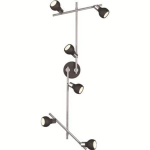 Foco ajustable de metal negro Tomba 6x GU10 55876-30-10 - Imagen 1 de 2