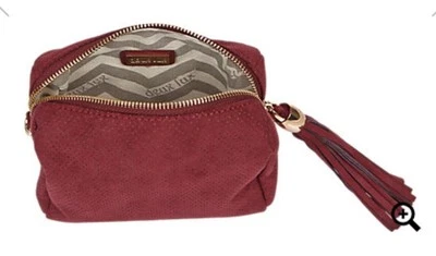 Nuevo con etiquetas Bolso Bandolera Deux Lux Mini Mensajero Borla Vino $145 Nordstrom Barney's Foto 1 de 4