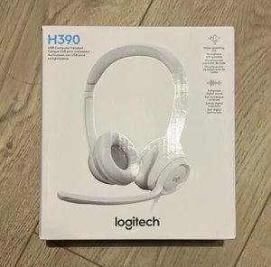 Logitech H390 Wired Headset for PC/Laptop Stereo Headphones w/ Noise Cancelling - Picture 1 of 3