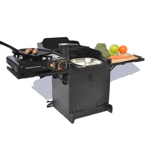 Mobile Camping Kitchen Pod portable van Camper furniture unit With Sink - Picture 1 of 9