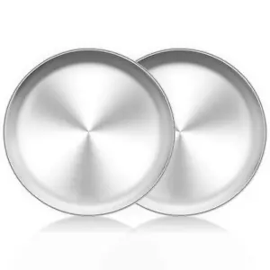 Pizza Pan 10 inch Pizza Pans Pizza Tray Stainless Steel for Oven Baking Non T... - Picture 1 of 7