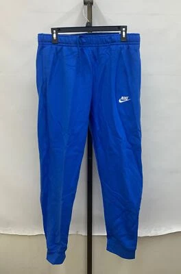Nike Standard Fit Blue Taper Leg Regular Length Fleece Joggers Size L - Image 1 of 4