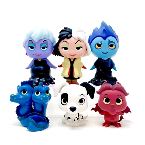 6 Funko Mystery Minis Disney Villains & Companions Ursula Cruella De Vil Hades - Bild 1 von 6