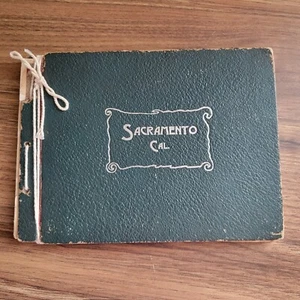 1901 Sacramento California Indelible Photographs Souvenir Book 20 Pages Fold Out - Picture 1 of 11