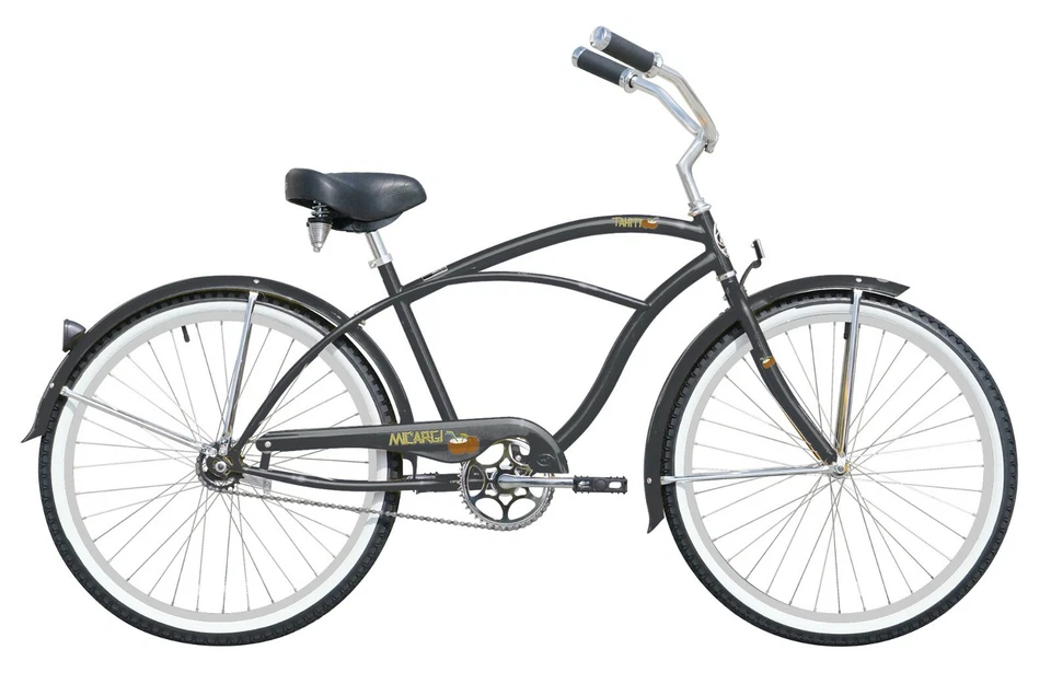 Bicicleta Cruiser 26" de una sola velocidad para hombres y mujeres Freno de montaña Marco de acero Bicicleta Foto 1 de 4