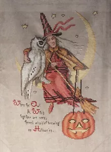 Leisure Arts Halloween Collection Witch & Owl, Pumpkins+ Cross Stitch Patterns - Picture 1 of 5