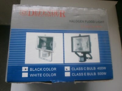 DEFENDER SECURITY HALOGEN FLOODLIGHT WITH MOTION SENSOR AND 400W LAMP - Image 1 of 4