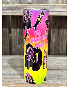 No You Hang Up First - Scream Horror - 20oz oz 20 oz. 20oz. Sublimation Tumbler - Picture 1 of 6