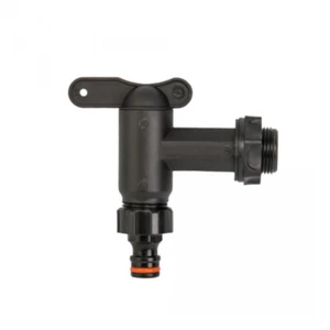 Auslaufhahn Wasserhahn für Regentonne mit HahnanschlussAuslaufventil 3/4"  - Bild 1 von 2
