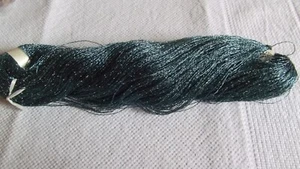 JAPANESE MEDIUM BLUE TEXTURED W/ PALE GREY FLECKS, EMBROIDERY THREAD, SKEIN - Picture 1 of 4