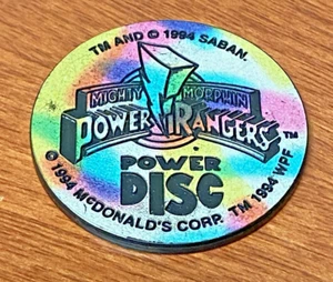 Vintage POG - Mighty Morphin Power Rangers Power Disc Saban fm McDonald’s 1994 - Picture 1 of 3