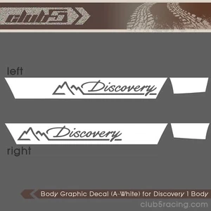 1/10 Scale Body Graphic Decal (A-White) for Discovery 1 Hard ABS Body - Picture 1 of 3
