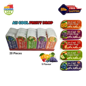 Ais Cool Fruity Drop Candy 5 Flavours 20gram x 20pcs - Free Ship All Region - Picture 1 of 15