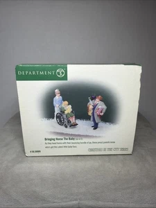 DEPT 56 Christmas In The City Bringinging Home The Baby 2er Set #58909 in Box LESEN - Bild 1 von 4