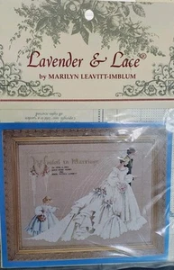 The Wedding Cross Stitch Pattern Lavender & Lace Victorian Designs New NIP - Picture 1 of 3
