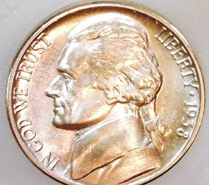 Mint Error! 1938-P Jefferson - FS-106 - GEM BU - FIRST YEAR ISSUE (GN88) - Picture 1 of 6