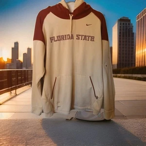 Nike FSU Florida State Seminoles Therma Fit Hoodie Jacket Mens Large - Picture 1 of 12