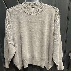 Free People Women’s Easy Street Tunic Sweater, Size Small, Gray, Style OB991232 - Picture 1 of 8