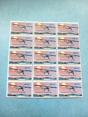 First Transatlantic Flight block of 15 #1710 - Image 1 of 2