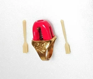 Anillo de juguete premium de cereal Rocket To The Moon Kix 2 cohetes raros que brillan en la oscuridad - Imagen 1 de 8