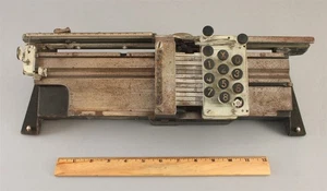 um 1901 antike HERMAN HOLLERITH IBM Computer manuelle Lochkarten Tabelliermaschine - Bild 1 von 8