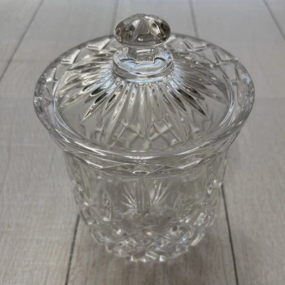 Tarro de caramelos o galletas de cristal vintage con tapa Foto 1 de 4