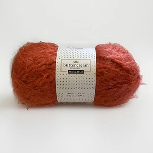Buttercreme Luxe Craft ENGELSHAAR Garn KÜRBIS, orange, 3,5 Unzen - Bild 1 von 6
