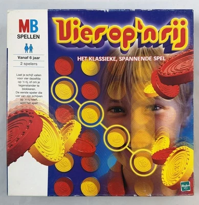 Vier Gewinnt MB Spiele Brettspiel Gesellschaftsspiel Strategie Familienspiel - Bild 1 von 4