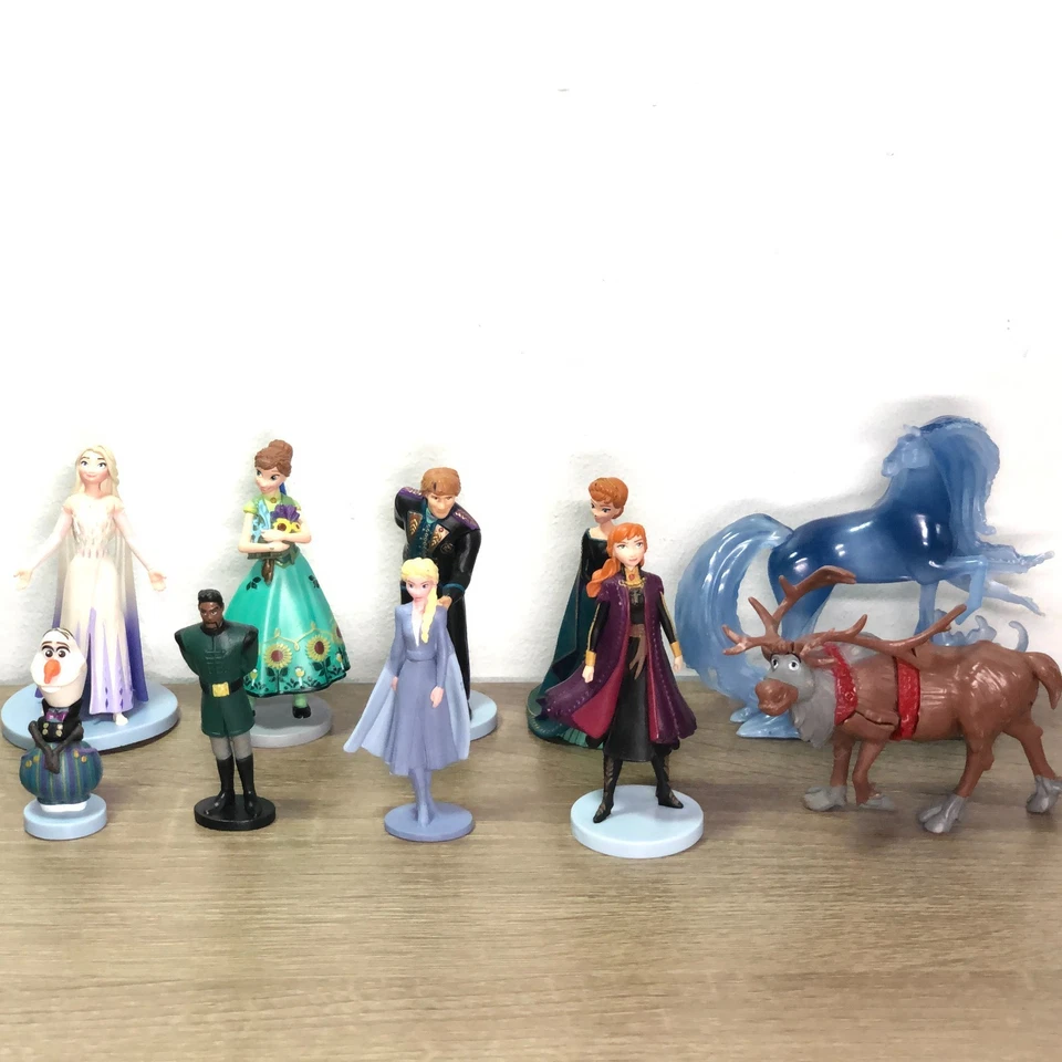 Lote Figuras Disney Frozen Juguetes Elsa Anna Estatuillas Decoración de Pasteles Coleccionables 10 Foto 1 de 4