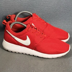 Scarpe Nike Roshe One rosse bianche sportive a rete 599728-605 taglia 6,5 anni taglia 8 donna - Foto 1 di 9