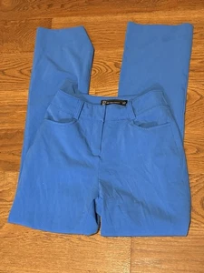 New York & Co. Pantalón de vestir azul tiro alto talla 0 - Imagen 1 de 9