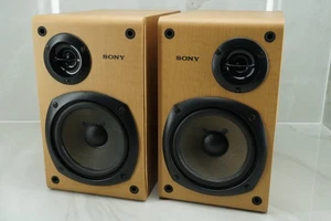 Sony SS-CCP1 Lautsprecher Holzoptik Buche 1,5M Kabel geprüft - Bild 1 von 16