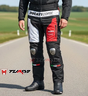 Ducati Corse Motorcycle Textile Waterproof Motorbike Touring Biker Pants Trouser - Image 1 of 4