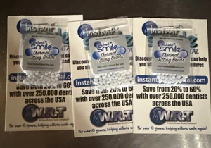 Thermal Fitting Beads, Fix Missing and Broken Teeth, Instant Smile –Pack 3 - Picture 1 of 7
