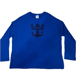 Royal Caribbean Heavyweight Sweatshirt Womens Sz Medium Cruise Ship Anchor Boat - Picture 1 of 7