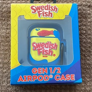 NEW Swedish Fish Gen 1/2 Airpod Storage Case w/Carabiner Clip 3D Figural - Picture 1 of 5
