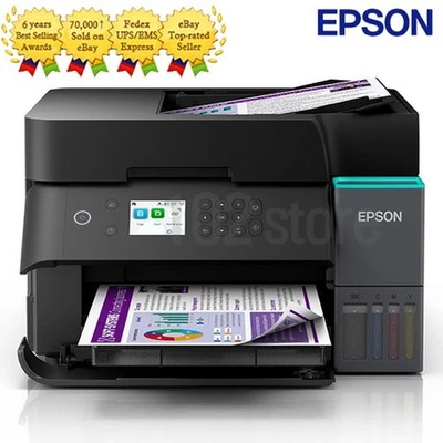 Epson EcoTank L6370 All-in-One Color Inkjet Printer with Copy, Scan & Auto Duple - Image 1 of 4