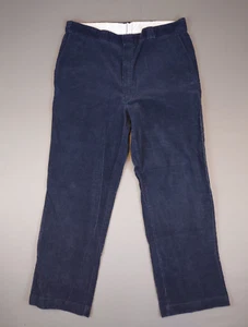 VINTAGE 90s Dickies Navy Blue Corduroy Pants Made in USA Meen's Size 40x30 - Picture 1 of 11