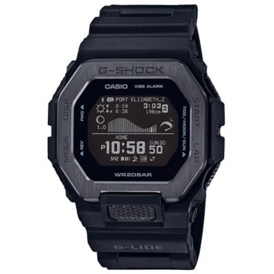 CASIO G-SHOCK GBX-100NS-1 G-LIDE Bluetooth Tide Graph Moon Data Watch 46mm - Image 1 of 2