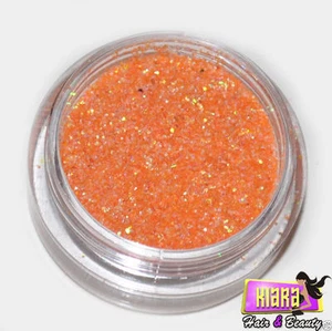 Láser naranja sombra de ojos brillo polvo brillante cuerpo cara uñas fiesta maquillaje - Imagen 1 de 1