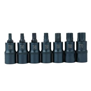 12 Inch For Torx Socket Adapter Bits T30 to T70 for Ratchet Wrench Tools - Picture 1 of 36