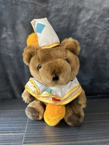 Peluche orsacchiotto Napco marrone pagliaccio vintage - MOLTO RARO - LEGGI 10" - Foto 1 di 11