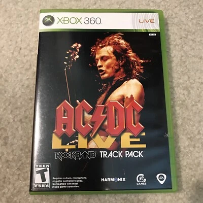 AC DC Live Rockband Track Pack Music Xbox 360 Video Game Complete Harmonix - Image 1 of 4