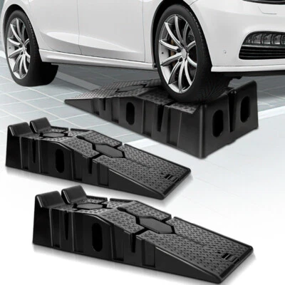 2 Stücke Auffahrrampe Quad PKW Rampe Verladerampe Plastik Wagenheber 3 Tonnen - Bild 1 von 4