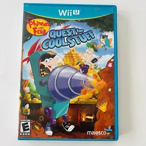 Phineas and Ferb Quest For Cool Stuff (Nintendo Wii U) Complete CIB Great Cond! - Picture 1 of 4
