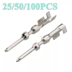 TE 20-18 AWG Crimpado Automotriz Macho Enchufe Pin Terminales Contacto 1-1437709-2 - Imagen 1 de 2