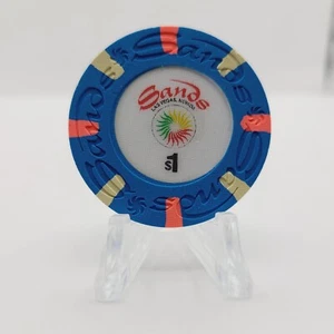 Sands Hotel Casino Las Vegas Nevada 1989 $1 chip N4568 - Foto 1 di 3