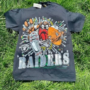 Warner Brothers Taz Los Angeles Raiders Football T Shirt NFL Looney Tunes HN1214 - Picture 1 of 2
