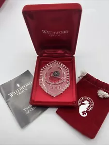 Waterford Crystal 12 Days Of Christmas Ornament 6 Geese 1989 With Pouch And Box - Picture 1 of 4